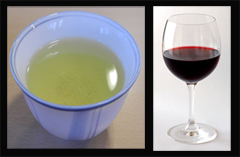 green tea and red wine against Alzheimer's disease