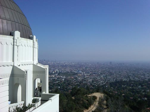 view from griffith observatory